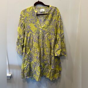 Choklate Paris Silk Long Sleeve Floral Dress